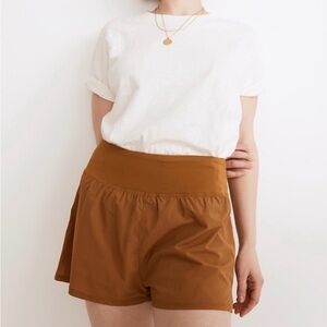 MWL Madewell Active Running Shorts Antique Gold